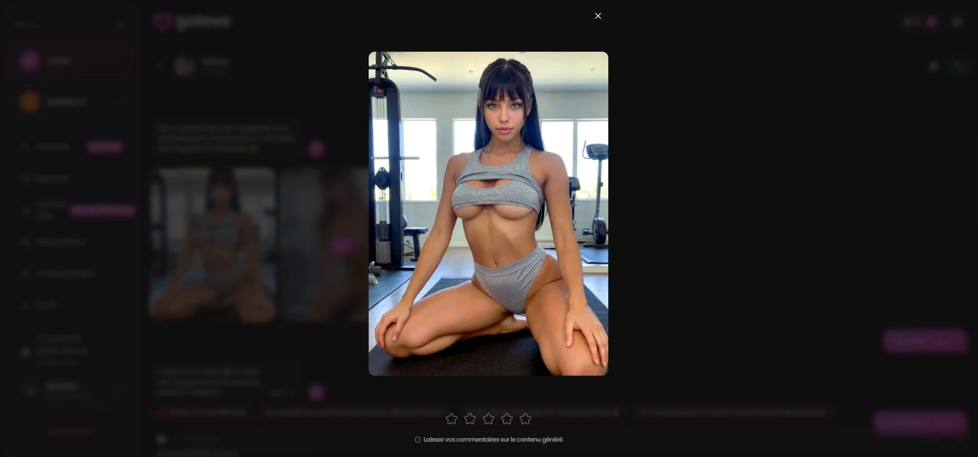 Golove close-up of image generated by Ebony in chat