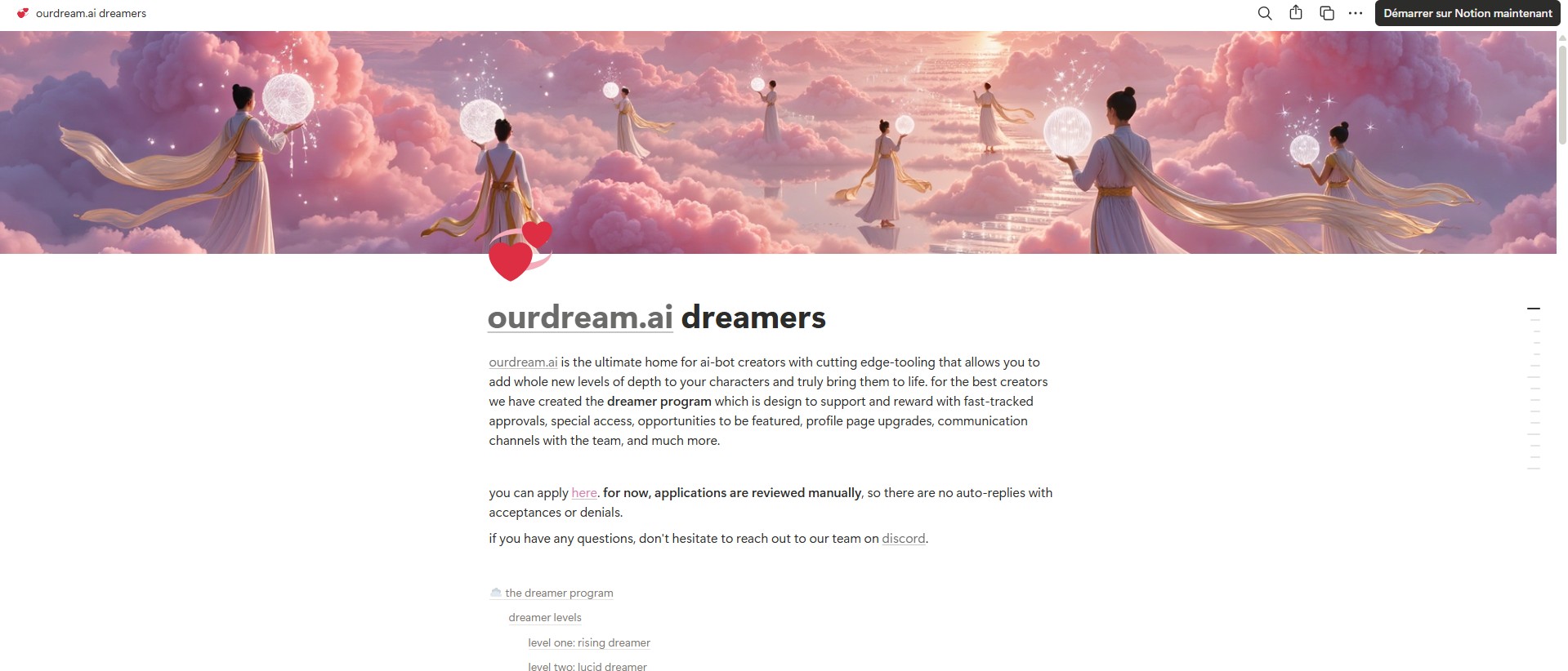 OurDream Dreamers creators program